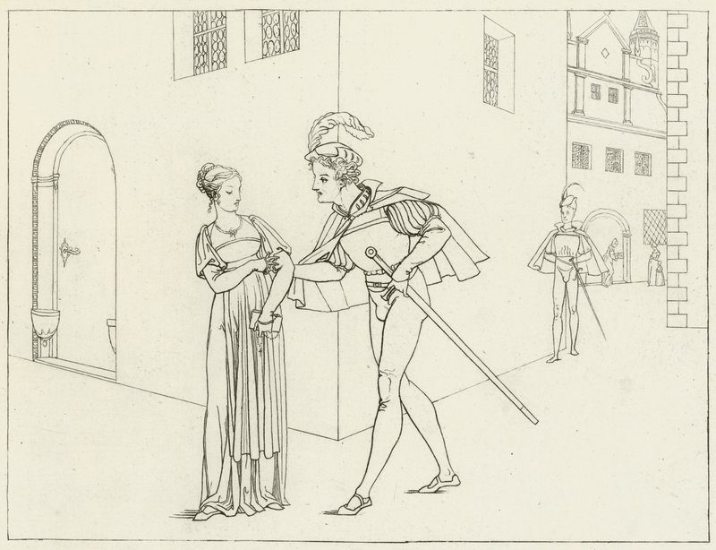 Illustration för Goethes Faust av Friedrich August Moritz Retzsch