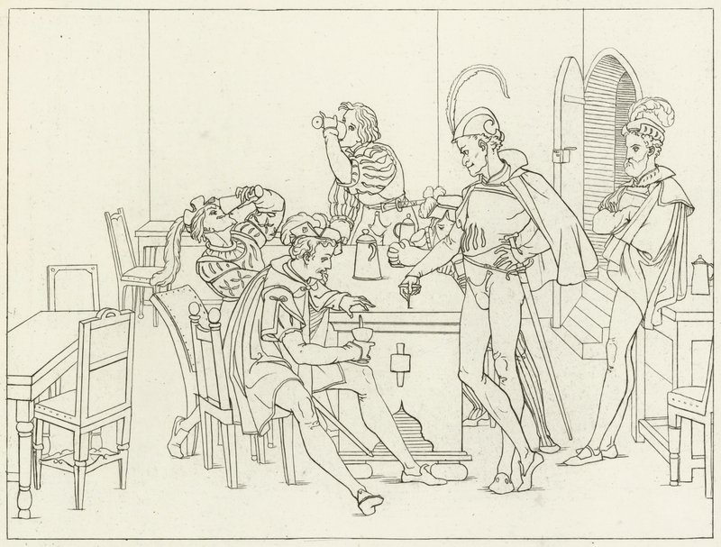 Illustration för Goethes Faust av Friedrich August Moritz Retzsch