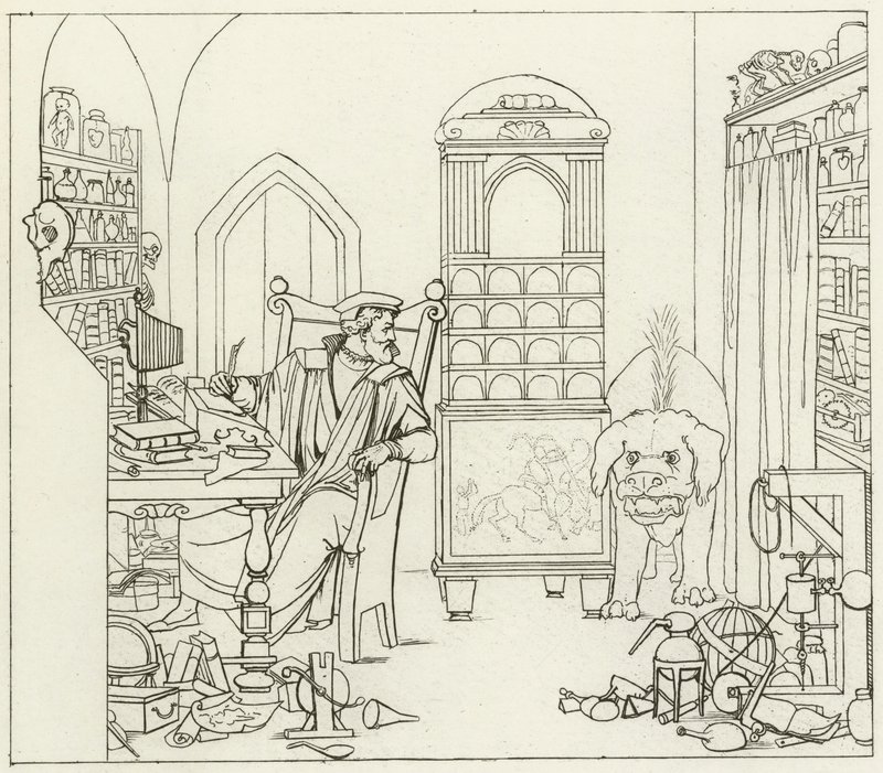 Illustration för Goethes Faust av Friedrich August Moritz Retzsch