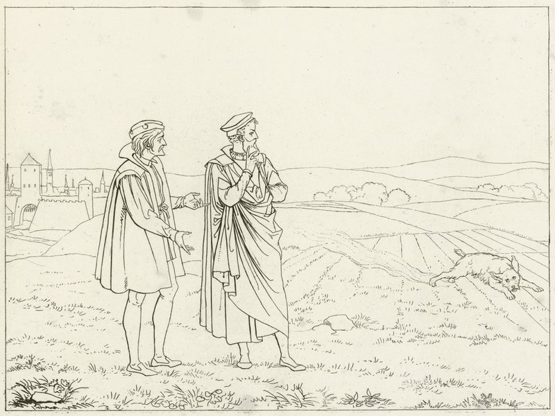 Illustration för Goethes Faust av Friedrich August Moritz Retzsch