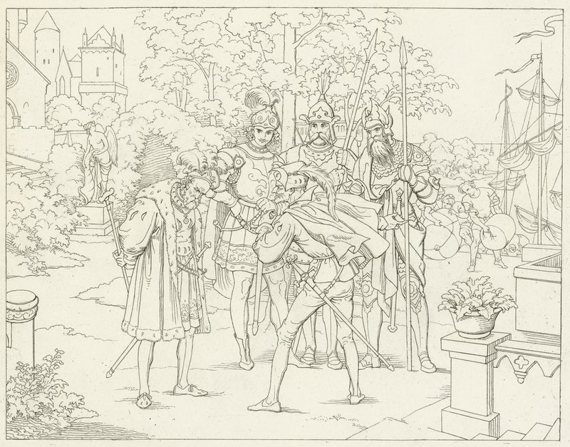 Illustration för Goethes Faust av Friedrich August Moritz Retzsch