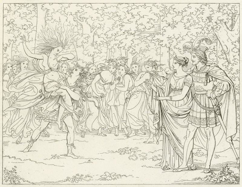 Illustration för Goethes Faust av Friedrich August Moritz Retzsch