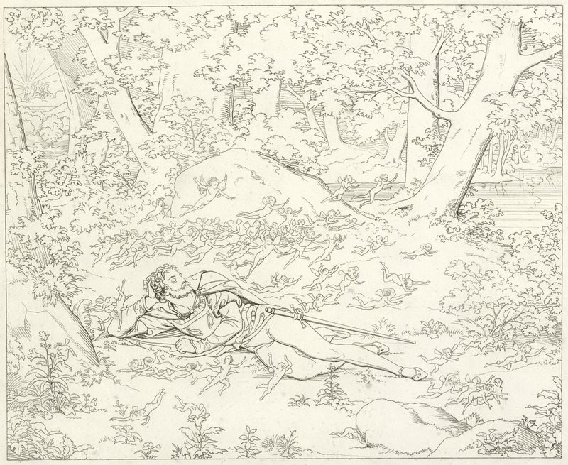 Illustration för Goethes Faust av Friedrich August Moritz Retzsch