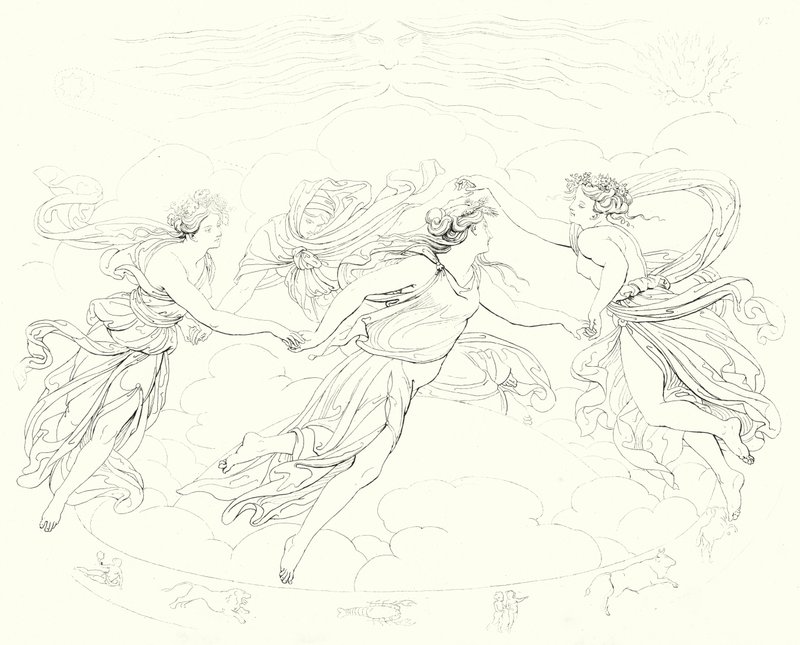 Illustration till Schillers Lied von der Glocke, eller The Song Of The Bell (gravyr) av Friedrich August Moritz Retzsch