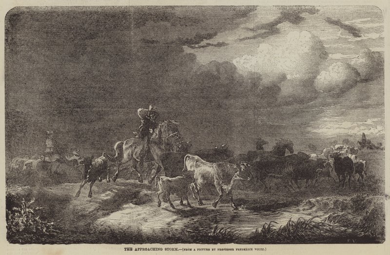 The Approaching Storm  av Friedrich Johann Voltz