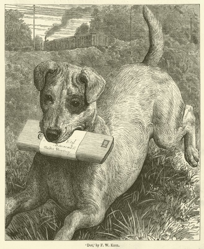 Hund (gravyr) av Friedrich Wilhelm Keyl