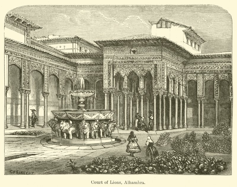 Lions domstol, Alhambra av G. F. Sargent