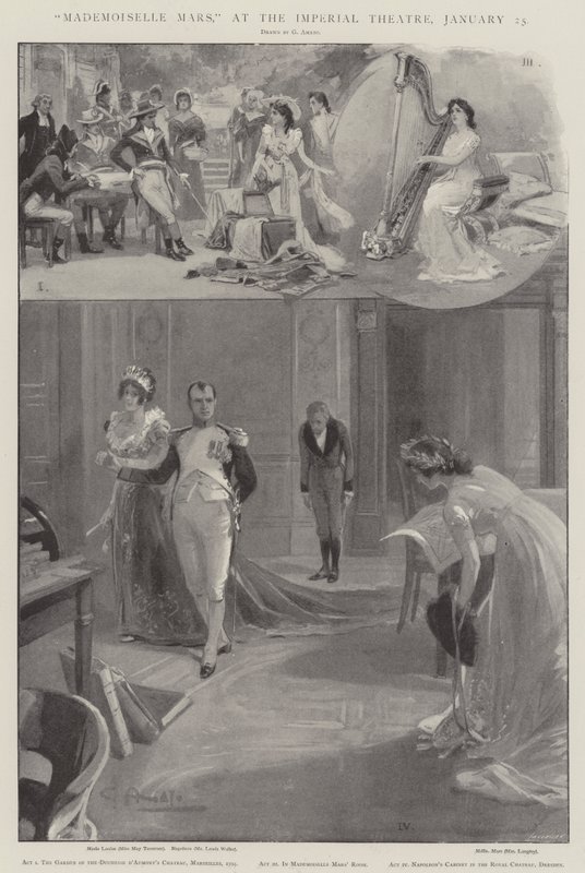 Mademoiselle Mars, på Imperial Theatre, 25 januari av G.S. Amato