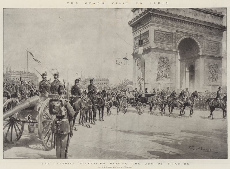 Tsarens besök i Paris av G.S. Amato
