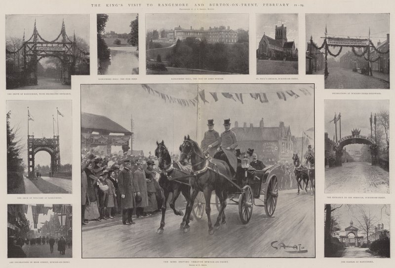 Kungens besök i Rangemore och Burton-on-Trent, 21-24 februari av G.S. Amato