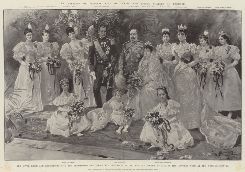 Giftermålet mellan prinsessan Maud av Wales och prins Charles av Danmark av G.S. Amato