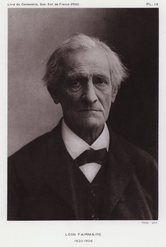 Leon Fairmaire, fransk entomolog (s/v foto) av Gaspard Felix Tournachon Nadar