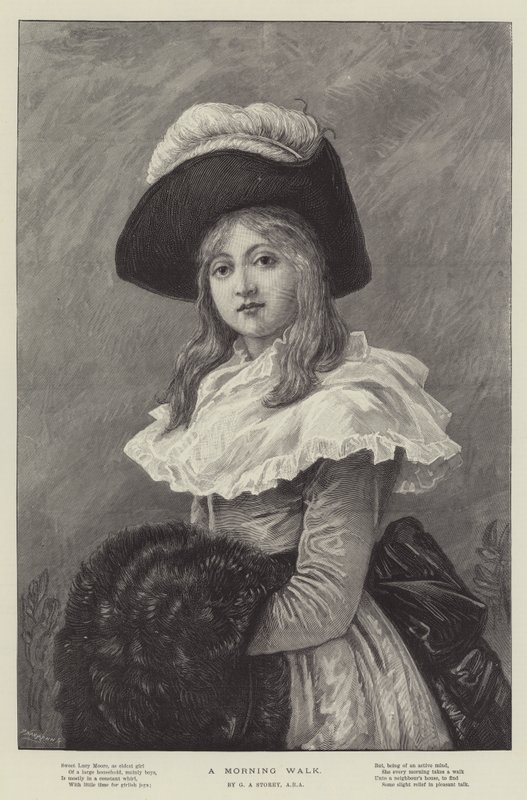 En morgonpromenad av George Adolphus Storey