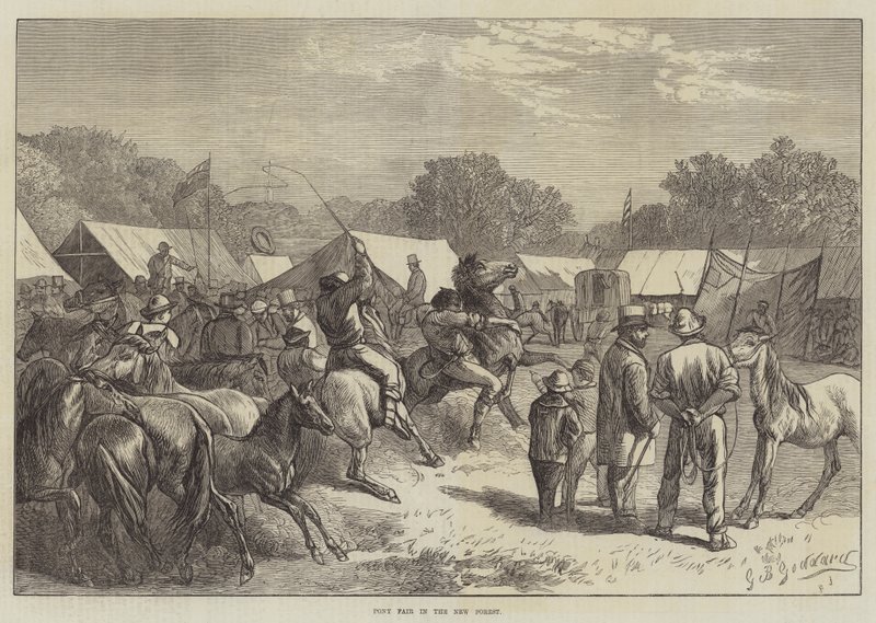 Ponnymässa i New Forest av George Bouverie Goddard