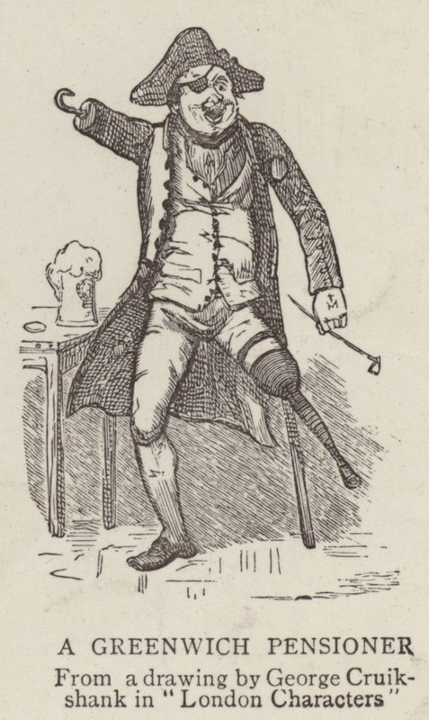 En pensionär från Greenwich av George Cruikshank