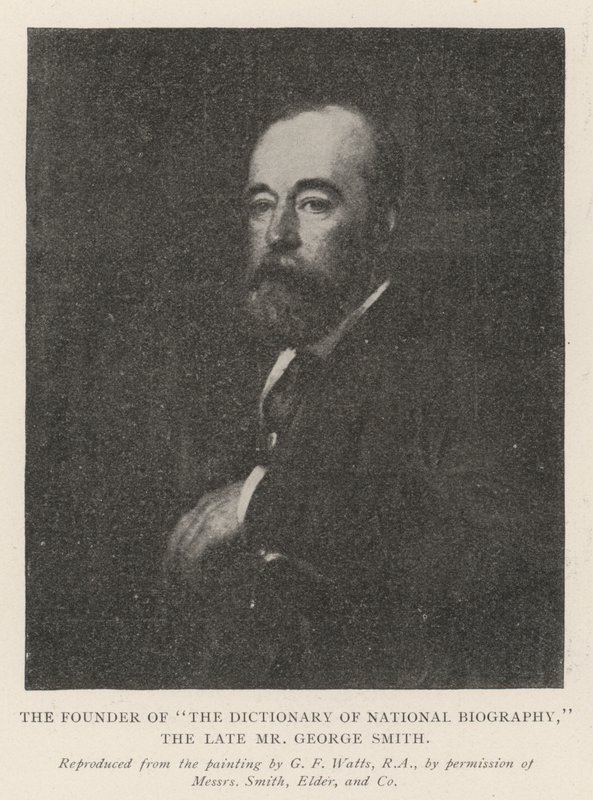 Grundaren av Dictionary of National Biography, den avlidne George Smith. av George Frederick Watts