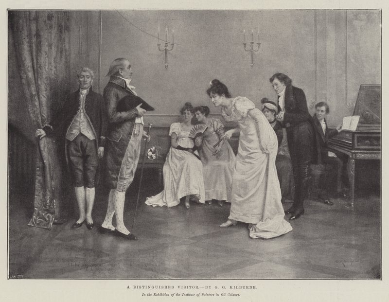 En framstående besökare av George Goodwin Kilburne