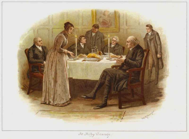 På Milby prästgård av George Goodwin Kilburne