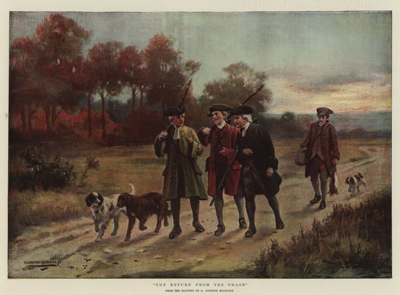 Återkomsten från jakten av George Goodwin Kilburne