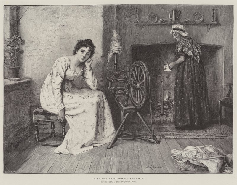 När Lubin är borta av George Goodwin Kilburne