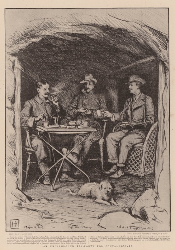 Ett underjordiskt te-party för konvalescent av George Percy Jacomb Hood