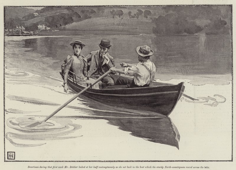 Illustration för A Flash of Summer, av Mrs W K Clifford av George Percy Jacomb Hood