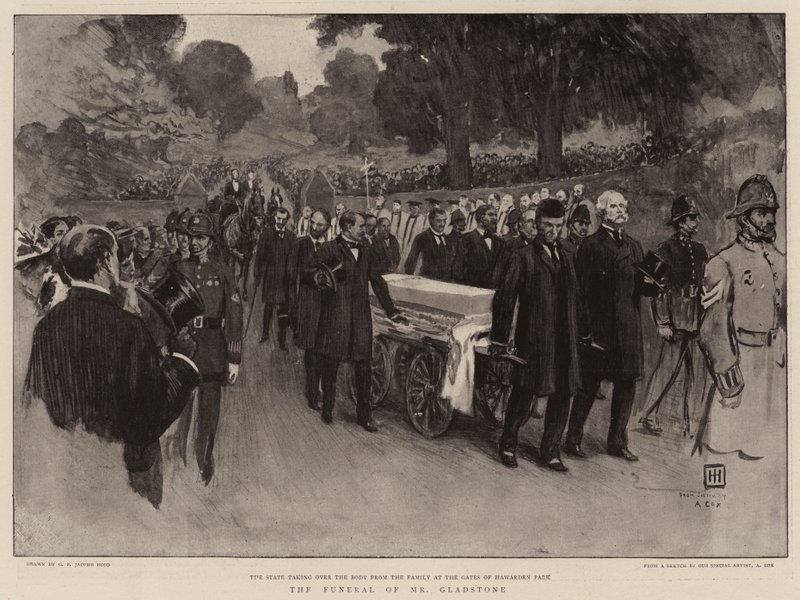 Gladstones begravning av George Percy Jacomb Hood