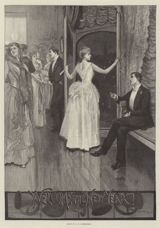 Välkommen det nya året av George Percy Jacomb Hood