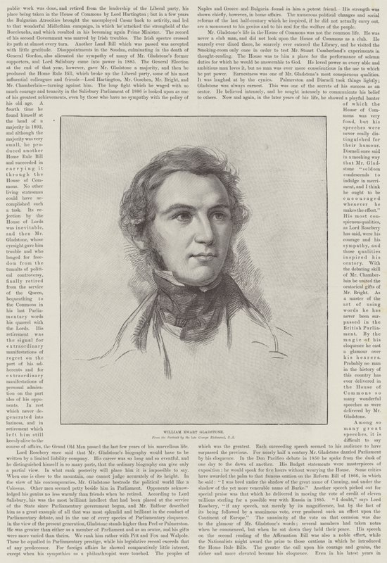 Souvenir från Mr Gladstone av George Richmond
