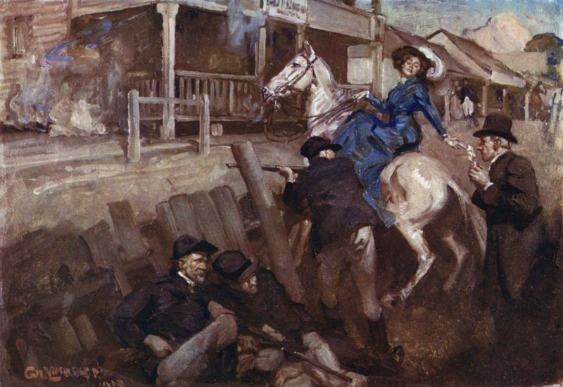 Illustration för Romance of Empire, Australien av George Washington Lambert
