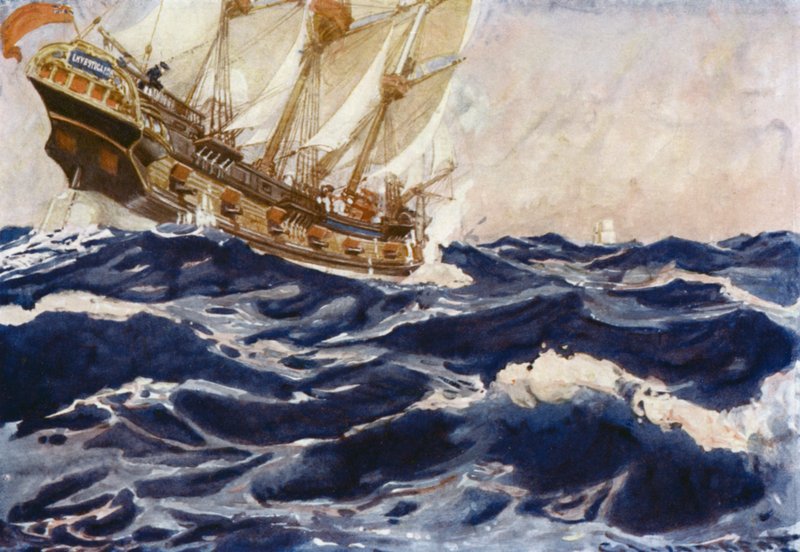 Illustration för Romance of Empire, Australien av George Washington Lambert