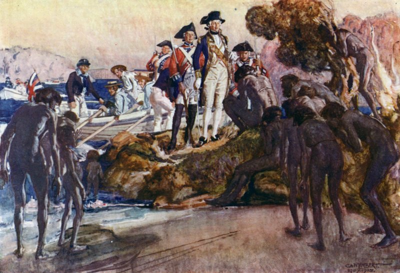 Illustration för Romance of Empire, Australien av George Washington Lambert