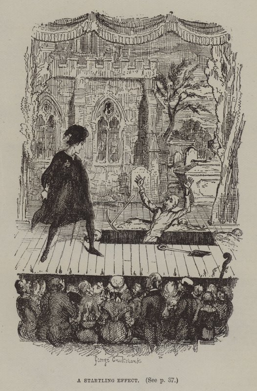 En häpnadsväckande effekt (gravyr) av George (after) Cruikshank