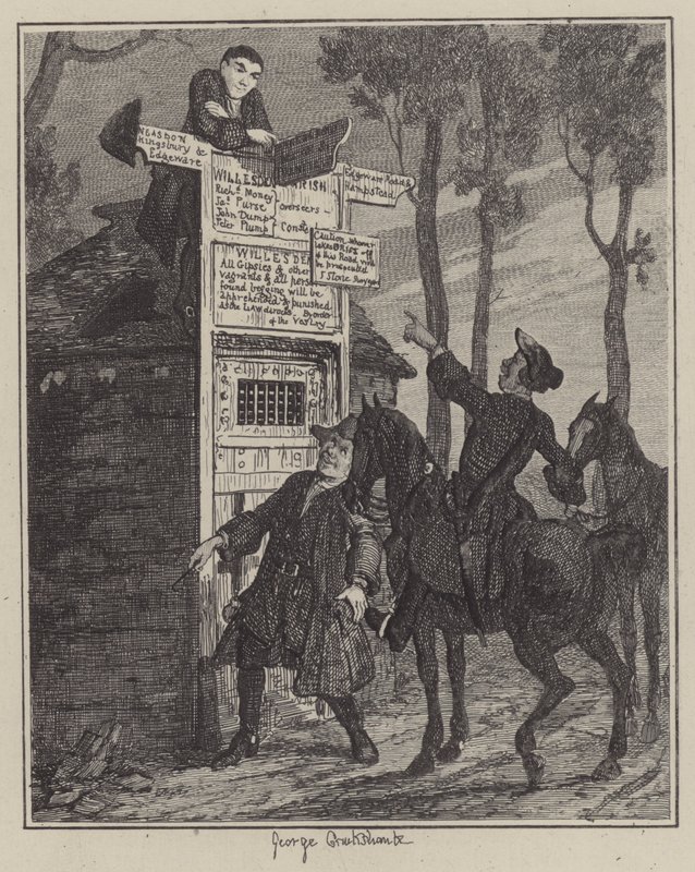 Illustration för Jack Sheppard (gravyr) av George (after) Cruikshank