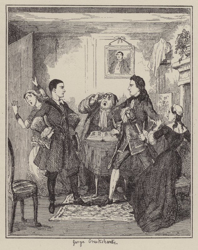 Illustration för Jack Sheppard (gravyr) av George (after) Cruikshank