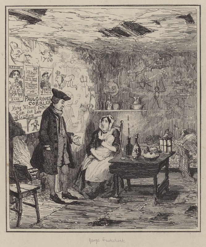 Illustration för Jack Sheppard (gravyr) av George (after) Cruikshank