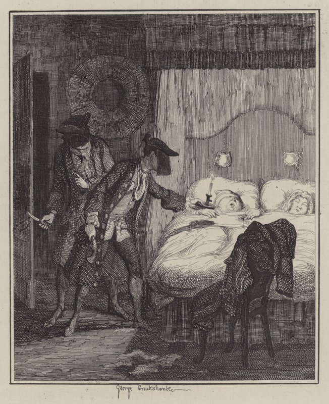 Illustration för Jack Sheppard (gravyr) av George (after) Cruikshank