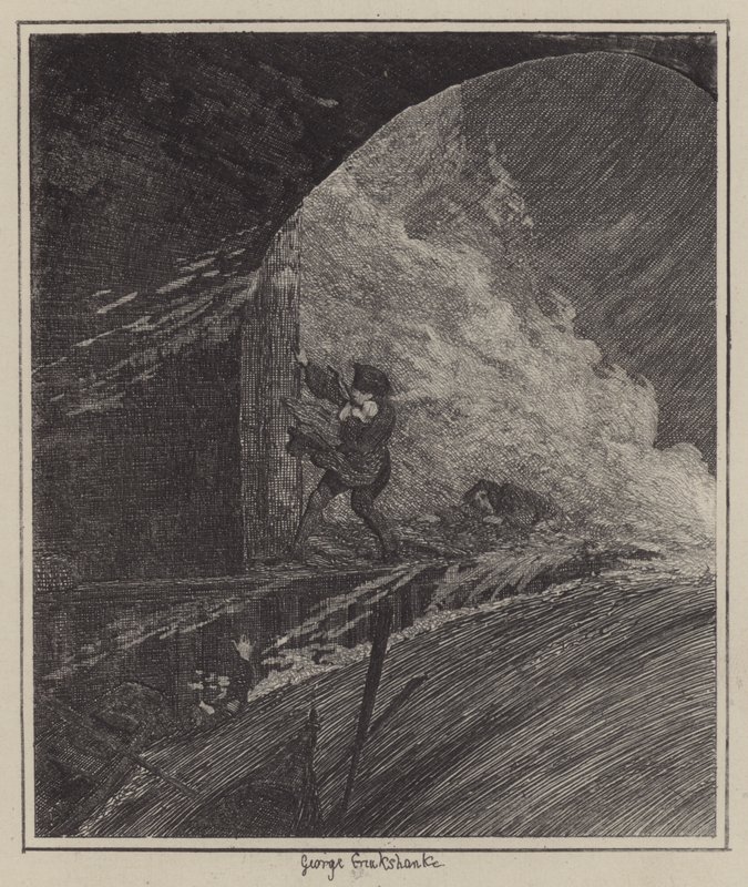 Illustration för Jack Sheppard (gravyr) av George (after) Cruikshank