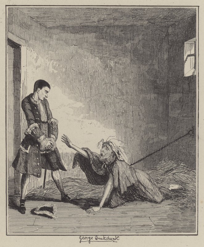 Illustration för Jack Sheppard (gravyr) av George (after) Cruikshank
