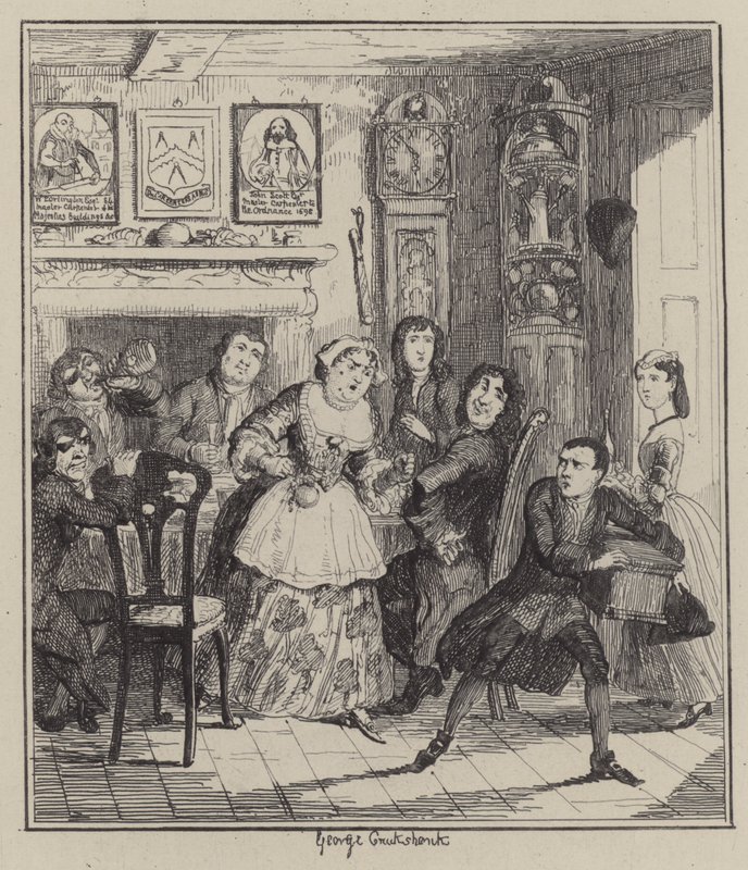 Illustration för Jack Sheppard (gravyr) av George (after) Cruikshank