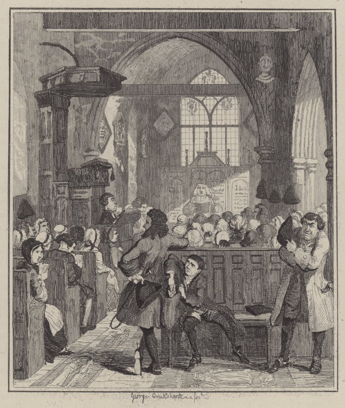 Illustration för Jack Sheppard (gravyr) av George (after) Cruikshank