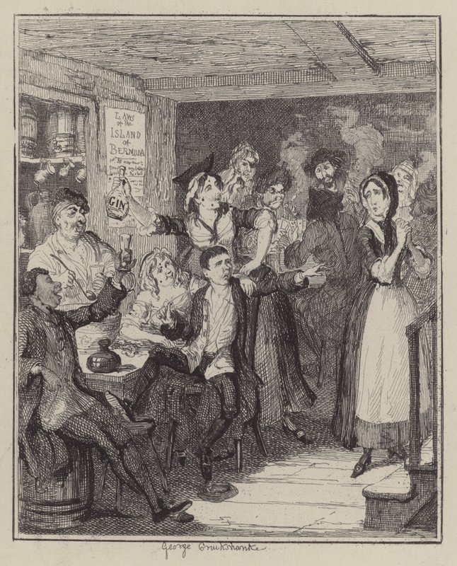 Illustration för Jack Sheppard (gravyr) av George (after) Cruikshank
