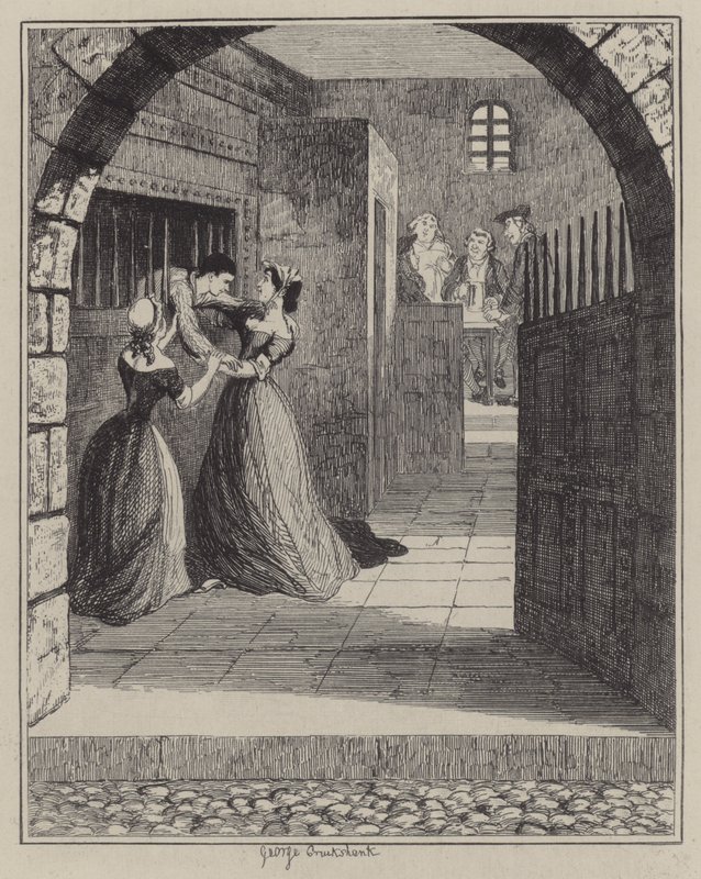 Illustration för Jack Sheppard (gravyr) av George (after) Cruikshank