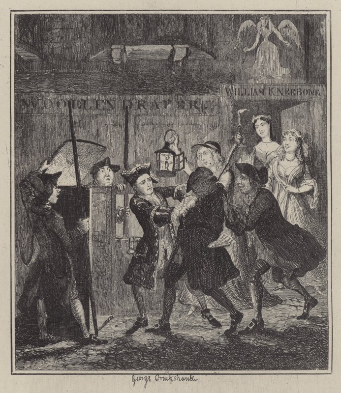 Illustration för Jack Sheppard (gravyr) av George (after) Cruikshank