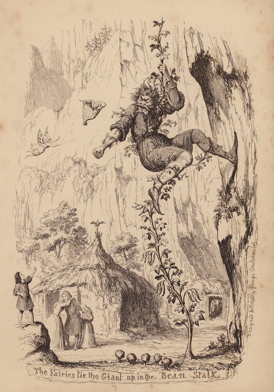 Jack och bönstjälken (gravyr) av George (after) Cruikshank