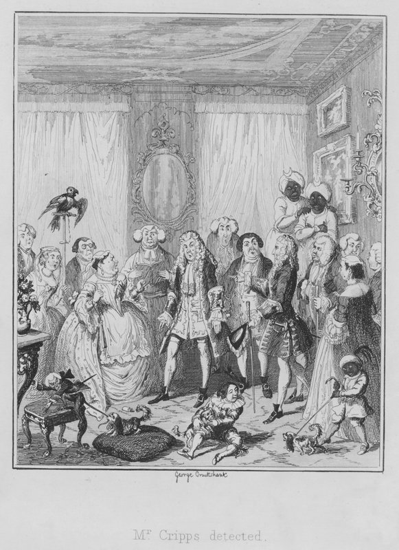 Mr Cripps upptäckt (gravyr) av George (after) Cruikshank