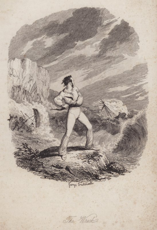 Vraket (gravyr) av George (after) Cruikshank