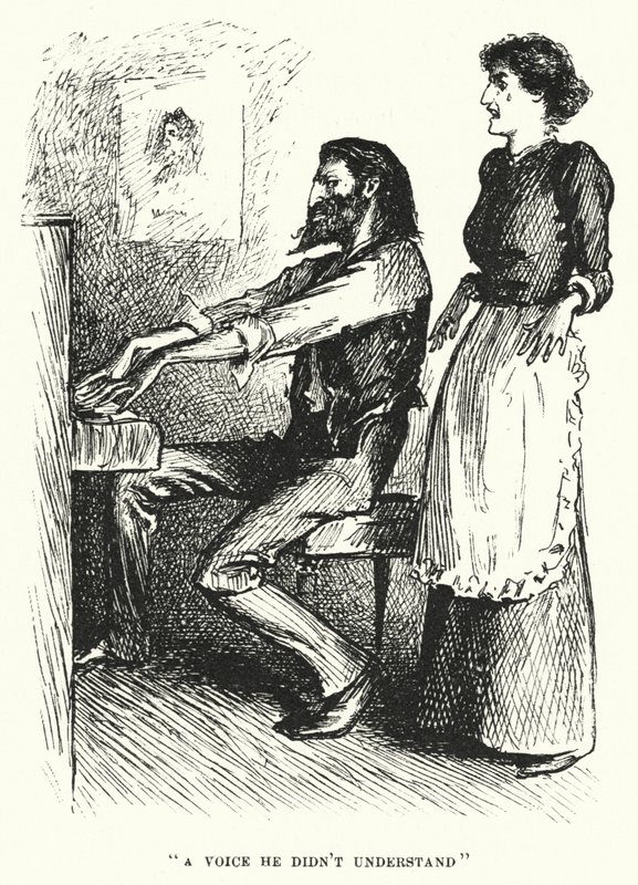 Illustration för Trilby av George du Maurier (gravyr) av George (after) Du Maurier