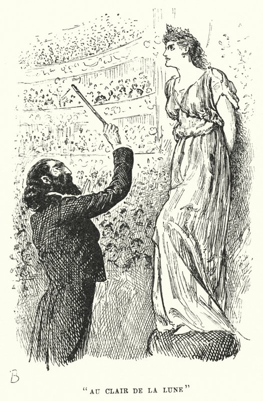Illustration för Trilby av George du Maurier (gravyr) av George (after) Du Maurier