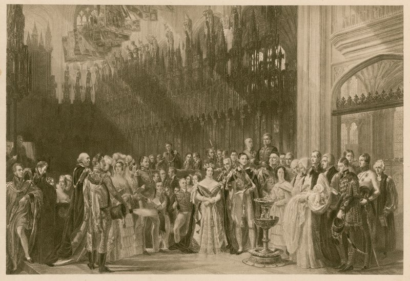 Dop av prinsen av Wales, den blivande kungen Edward VII, St George